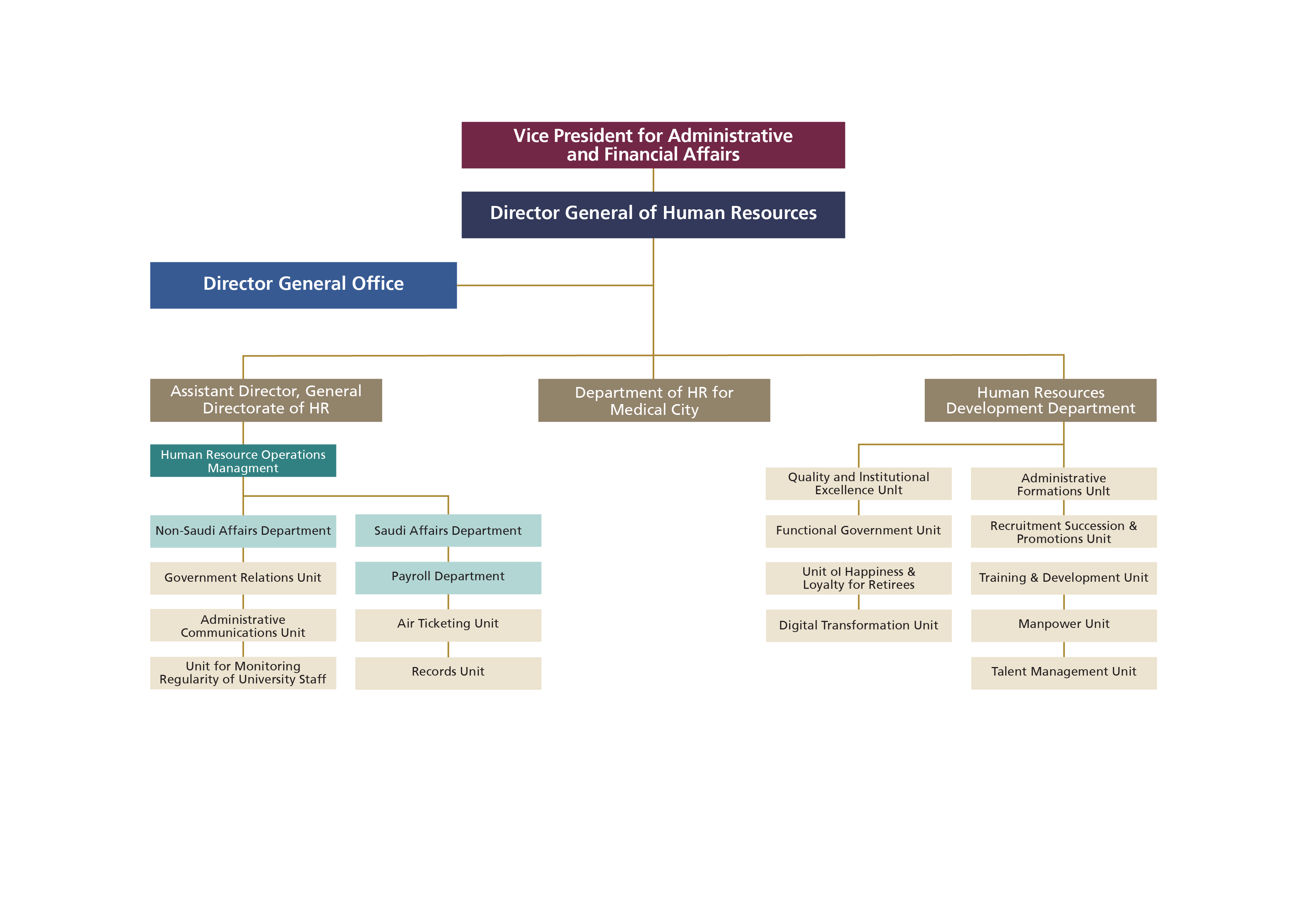 General Directorate of Human Resources Organizational Structure